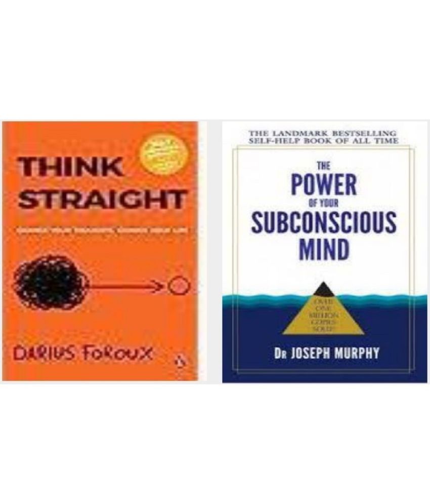     			( combo of 2 books ) Think Straight + The Power of your Subconscious Mind ( paperback )
