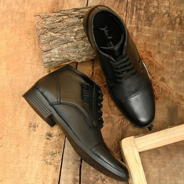     			John Karsun - Black Men's Casual Boots