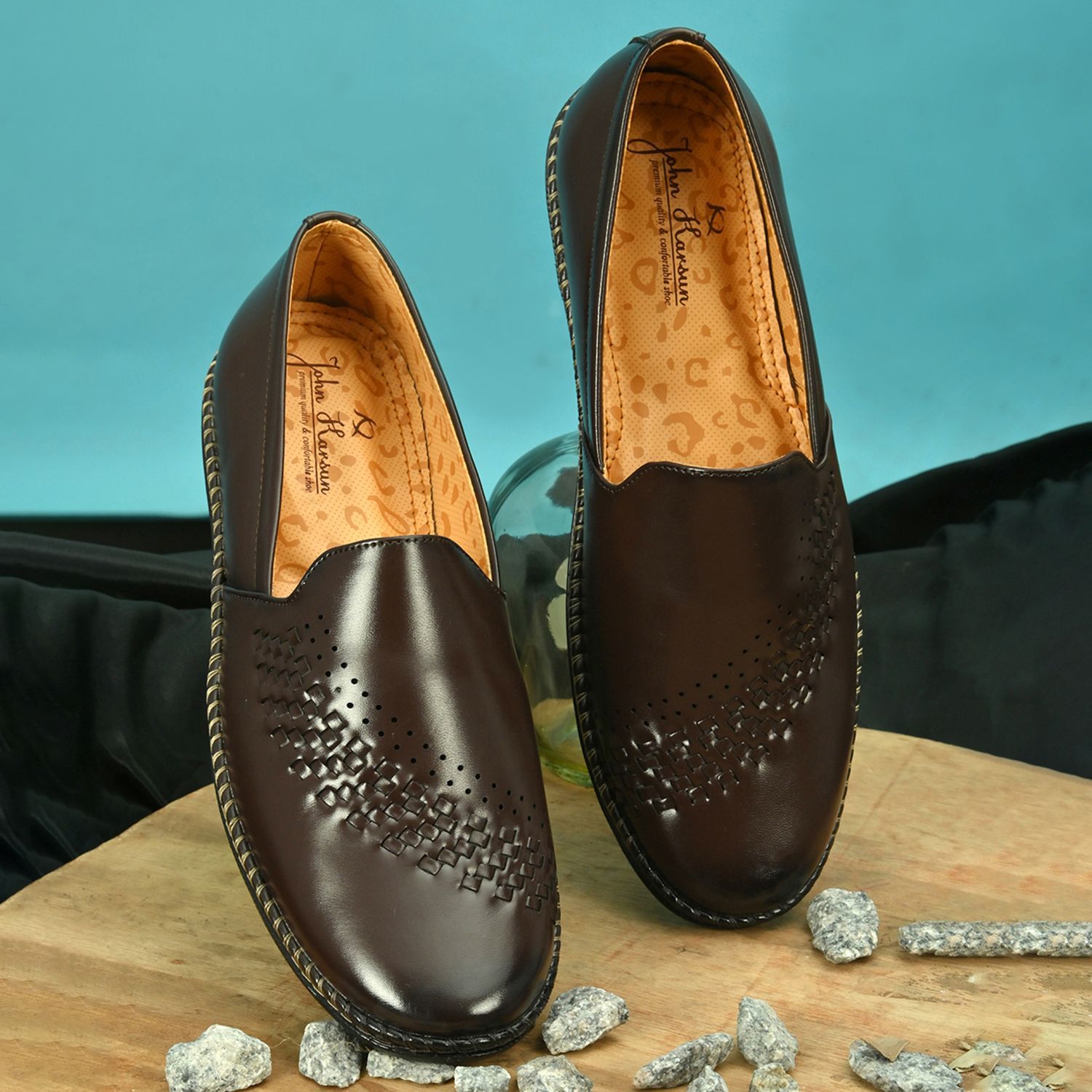 John Karsun - Brown Men's Slip-on Shoes