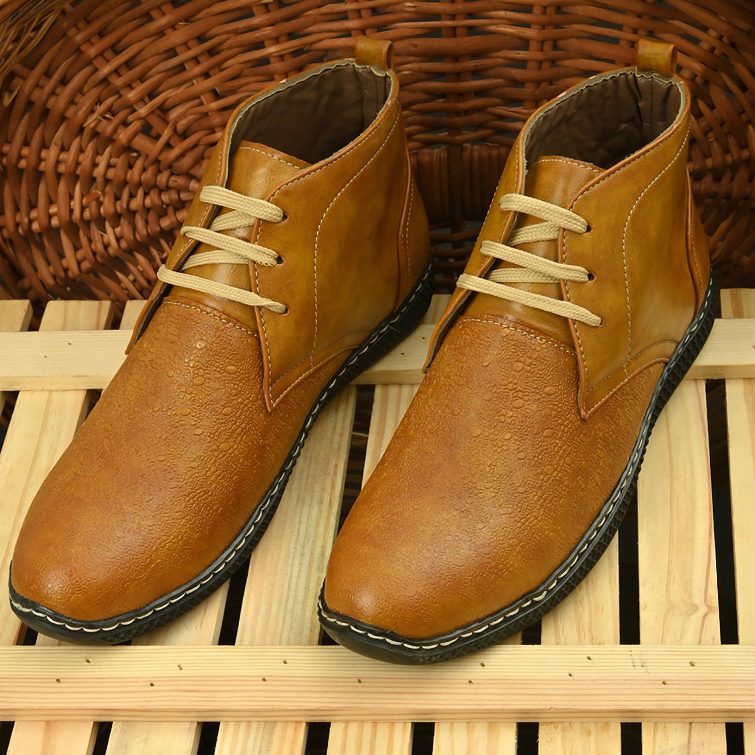     			John Karsun - Tan Men's Boots