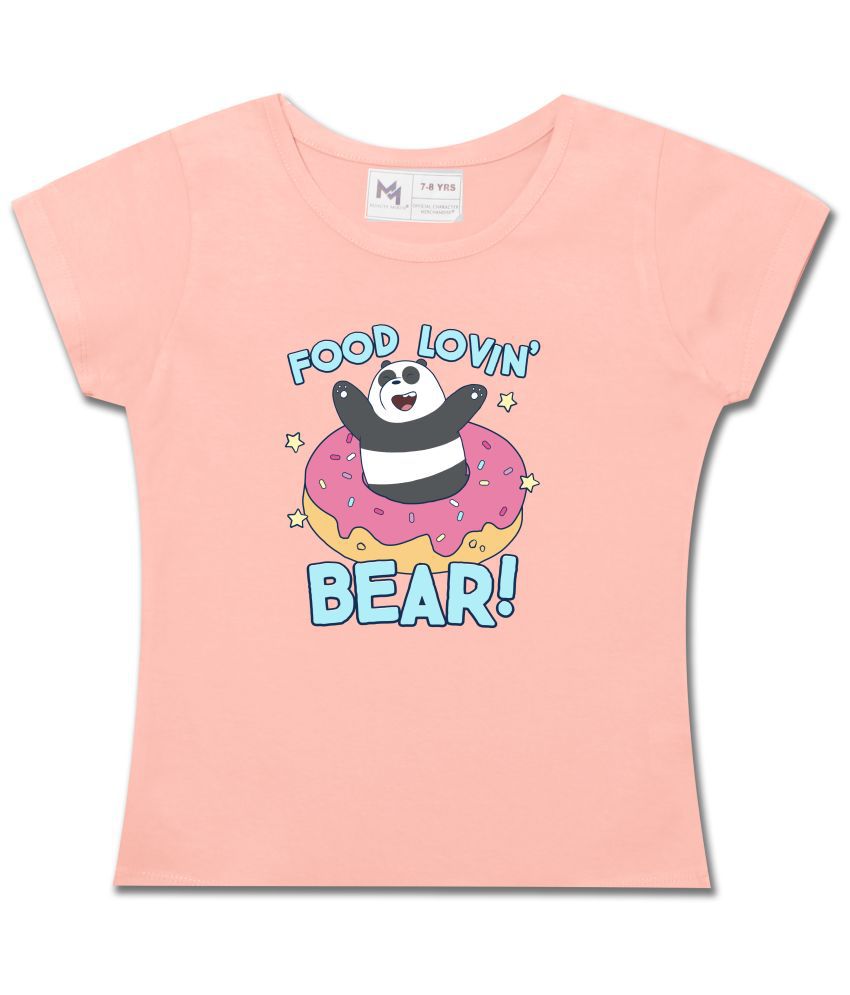     			MINUTE MIRTH - Pink Cotton Girls T-Shirt ( Pack of 1 )