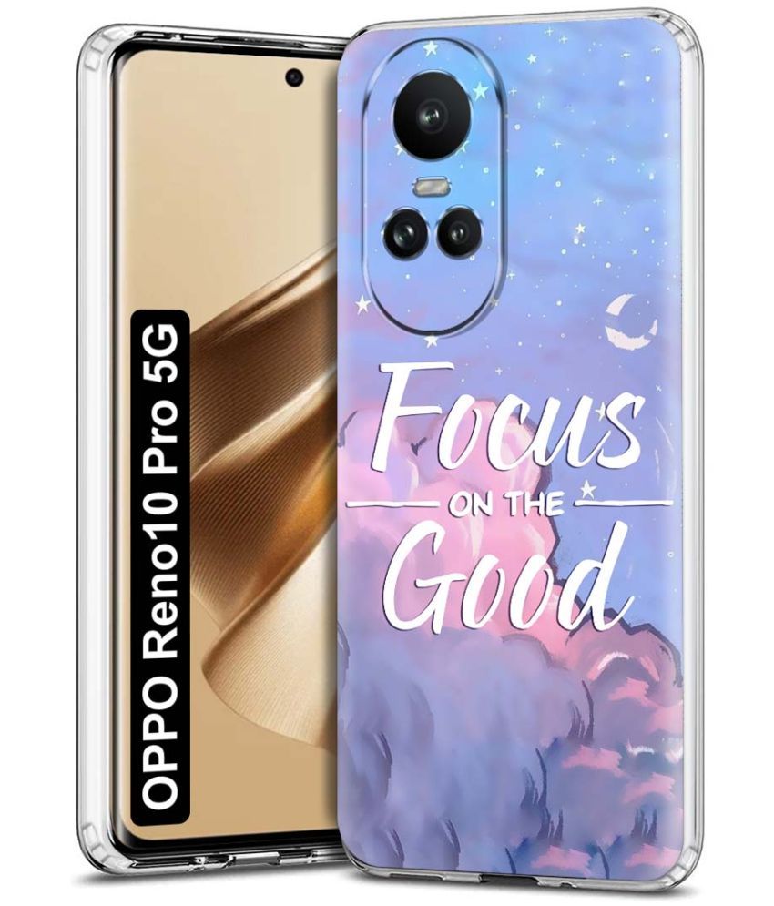     			NBOX - Multicolor Printed Back Cover Silicon Compatible For Oppo Reno 10 Pro ( Pack of 1 )