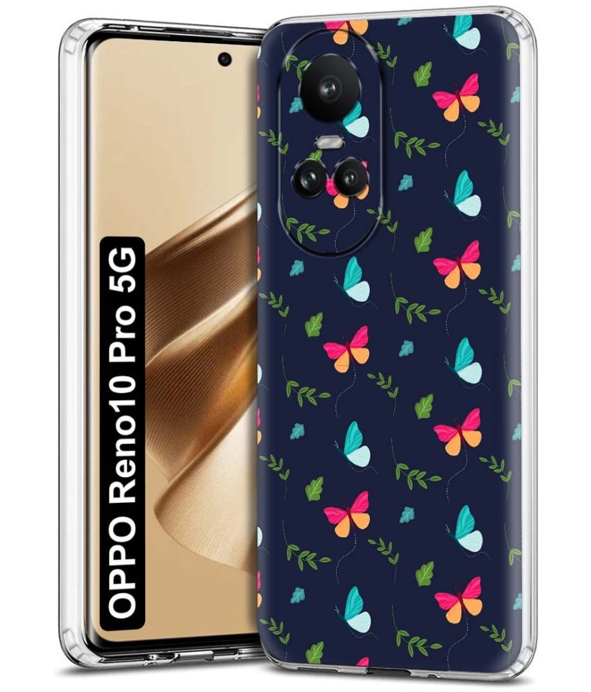     			NBOX - Multicolor Printed Back Cover Silicon Compatible For Oppo Reno 10 Pro ( Pack of 1 )