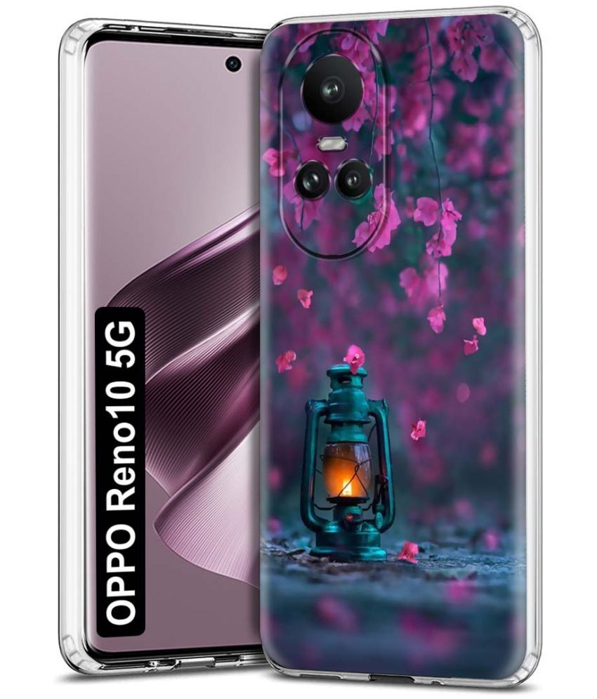     			NBOX - Multicolor Printed Back Cover Silicon Compatible For Oppo Reno 10 5G ( Pack of 1 )