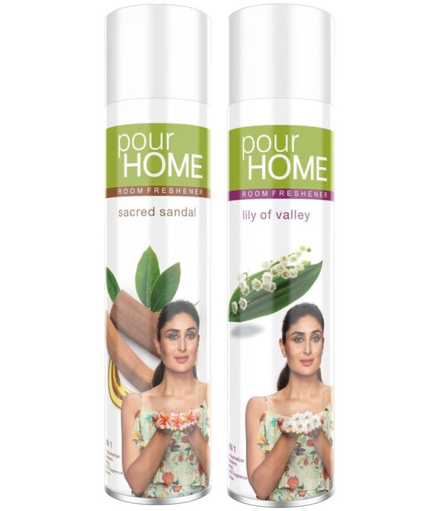     			POUR HOME Sandal & Lilly Room Freshener Spray 220ML Each(Pack of 2)