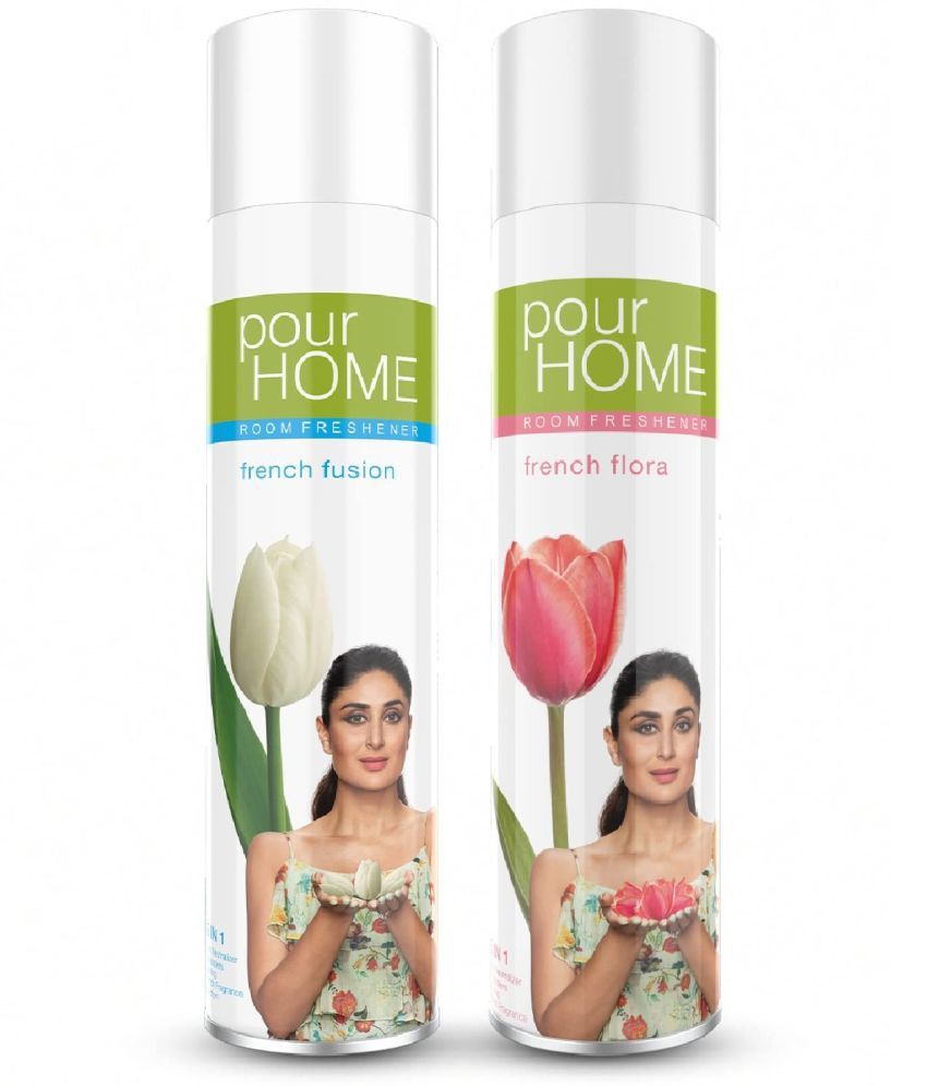     			POUR HOME French Fusion & Flora Room Freshener Spray, 220ml Each ( Pack of 2)