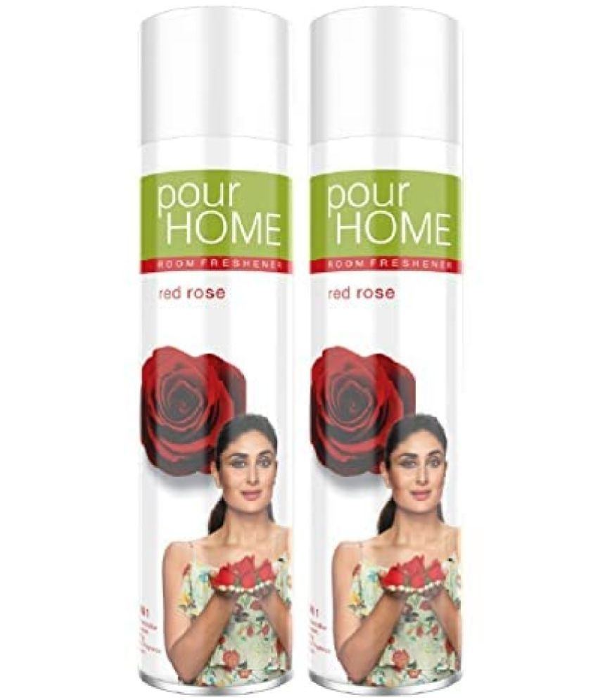     			POUR HOME Red Rose Room Freshener Spray 220ML Each(Pack of 2)
