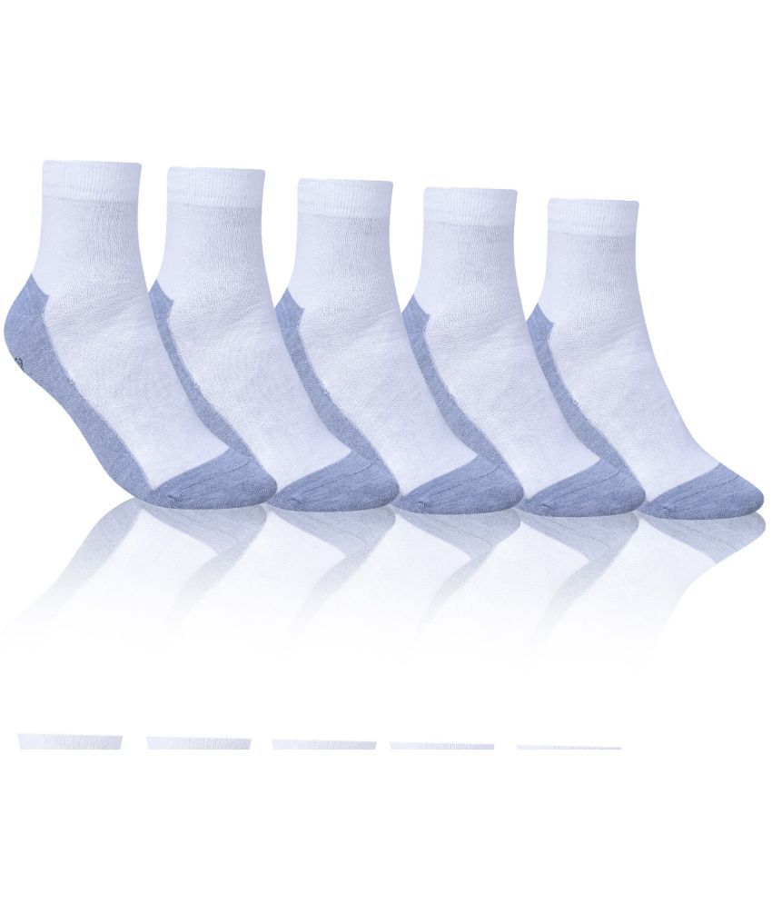     			Dollar - Cotton Men's Printed Light Grey Ankle Length Socks ( Pack of 5 )