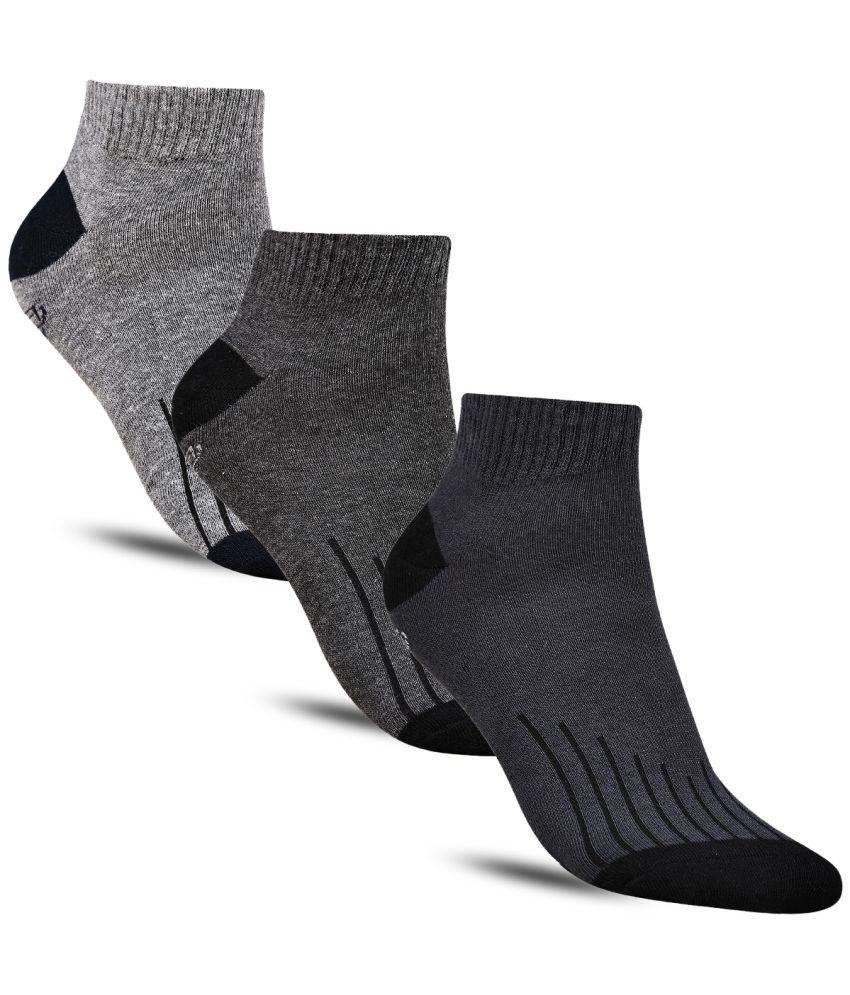     			Dollar - Cotton Men's Solid Multicolor Ankle Length Socks ( Pack of 3 )