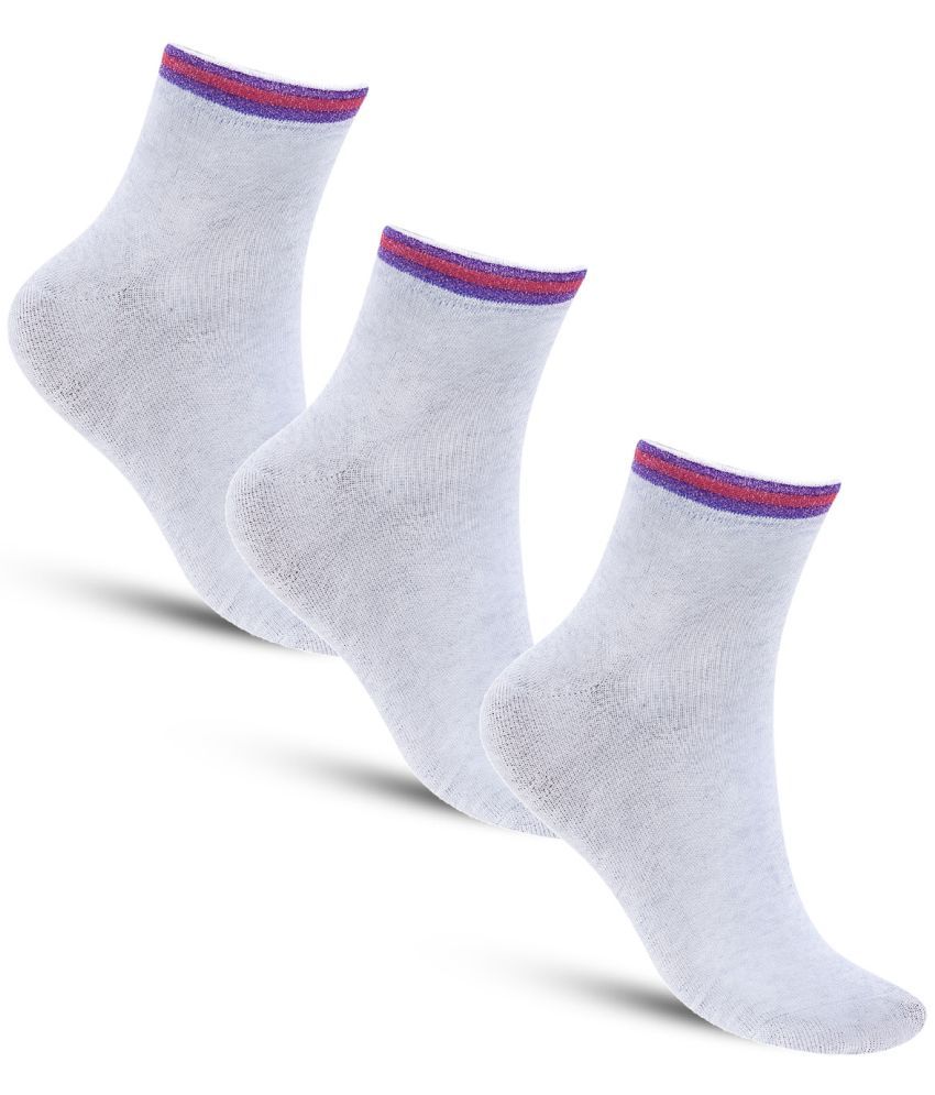     			Dollar - Cotton Men's Solid Light Grey Ankle Length Socks ( Pack of 3 )