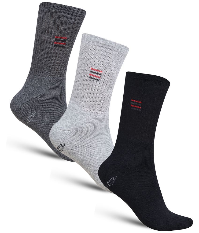     			Dollar - Cotton Men's Solid Multicolor Mid Length Socks ( Pack of 3 )