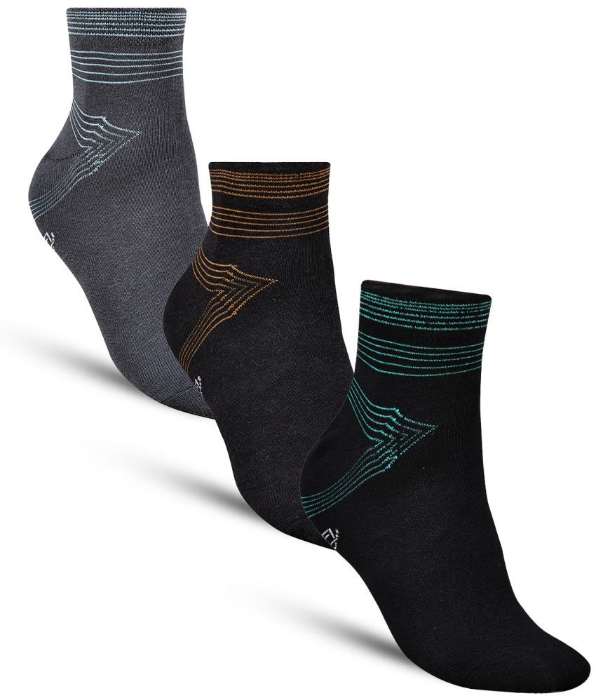     			Dollar - Cotton Men's Solid Multicolor Ankle Length Socks ( Pack of 3 )