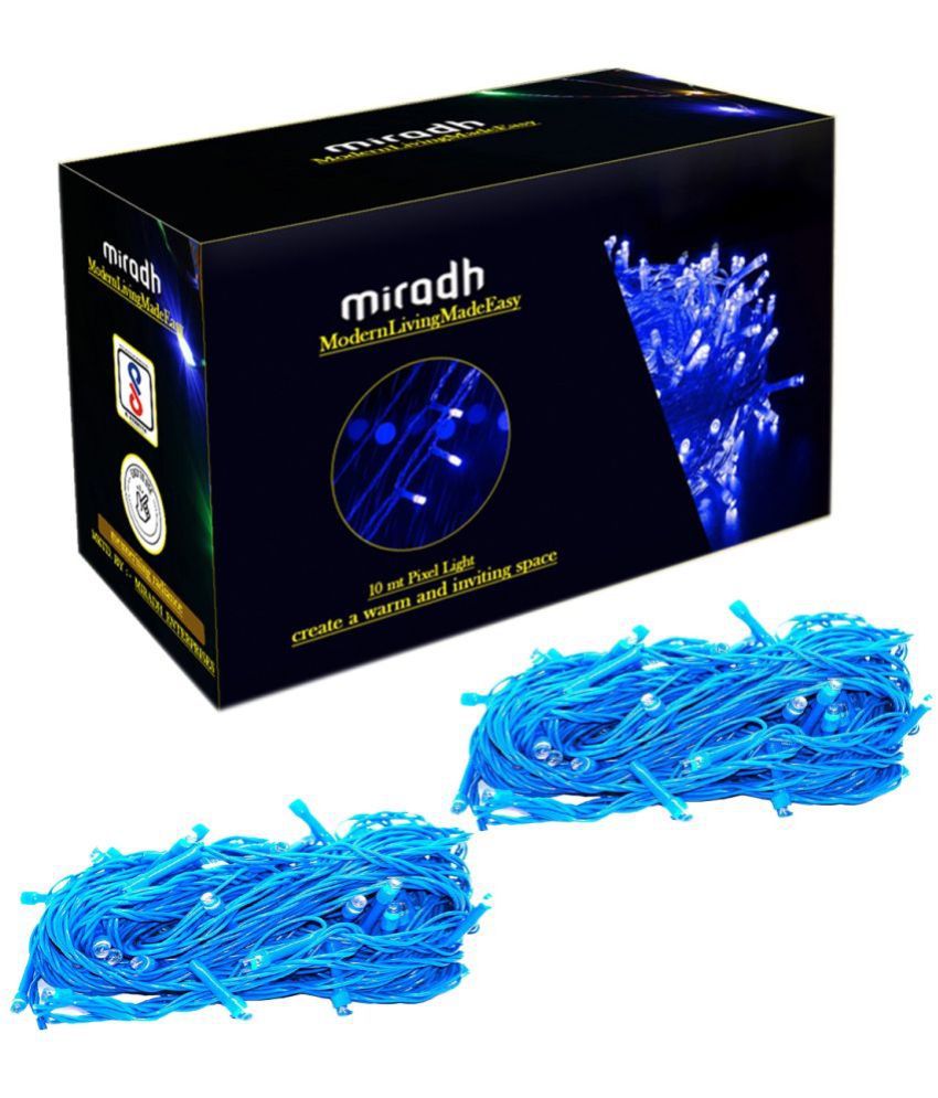    			MIRADH - Blue 10Mtr String Light ( Pack of 2 )
