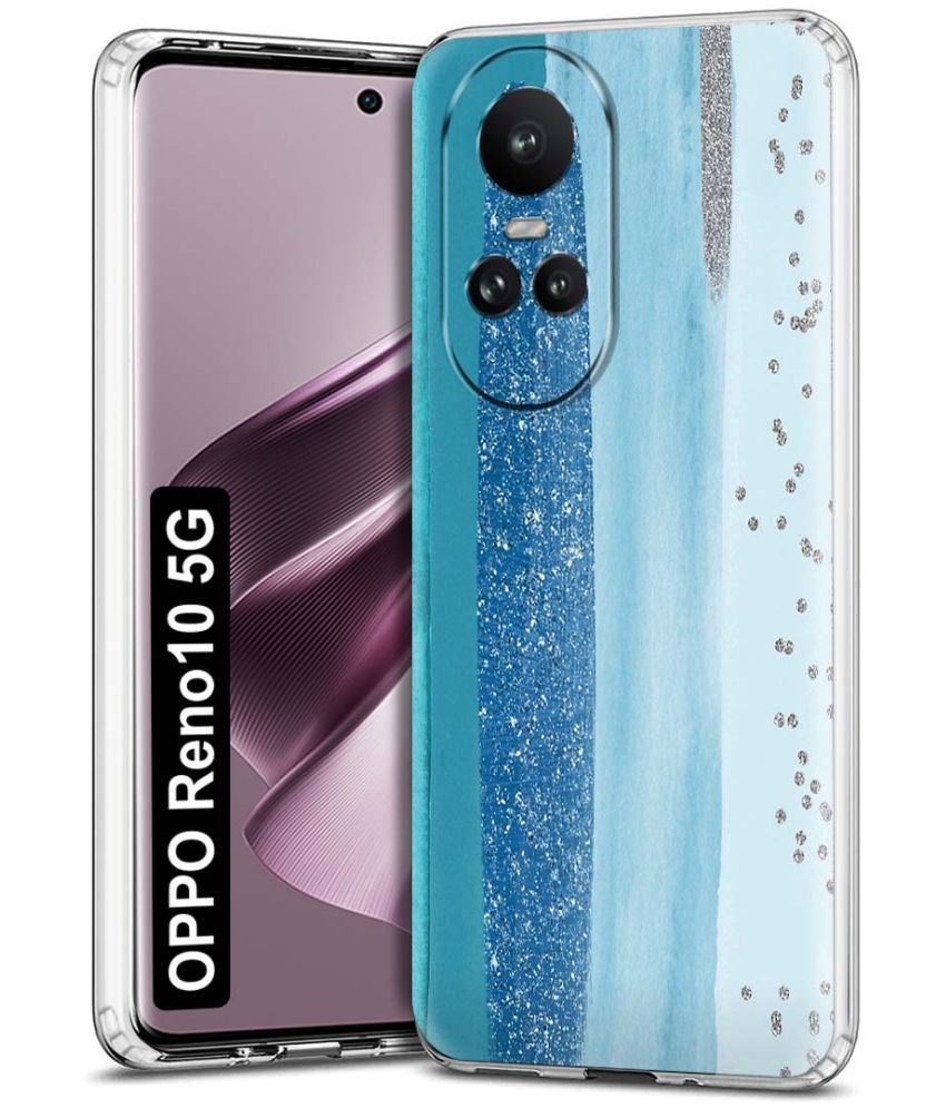     			NBOX - Multicolor Printed Back Cover Silicon Compatible For Oppo Reno 10 5G ( Pack of 1 )