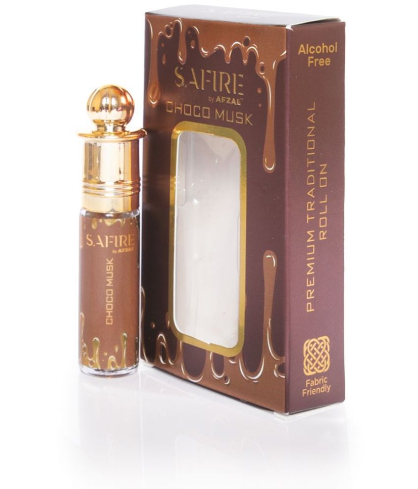     			SAFIRE CHOCO MUSK ATTAR (COMBO PACK 6ML*2) ROLL-ON PERFUME OIL FOR MEN AND WOMEN