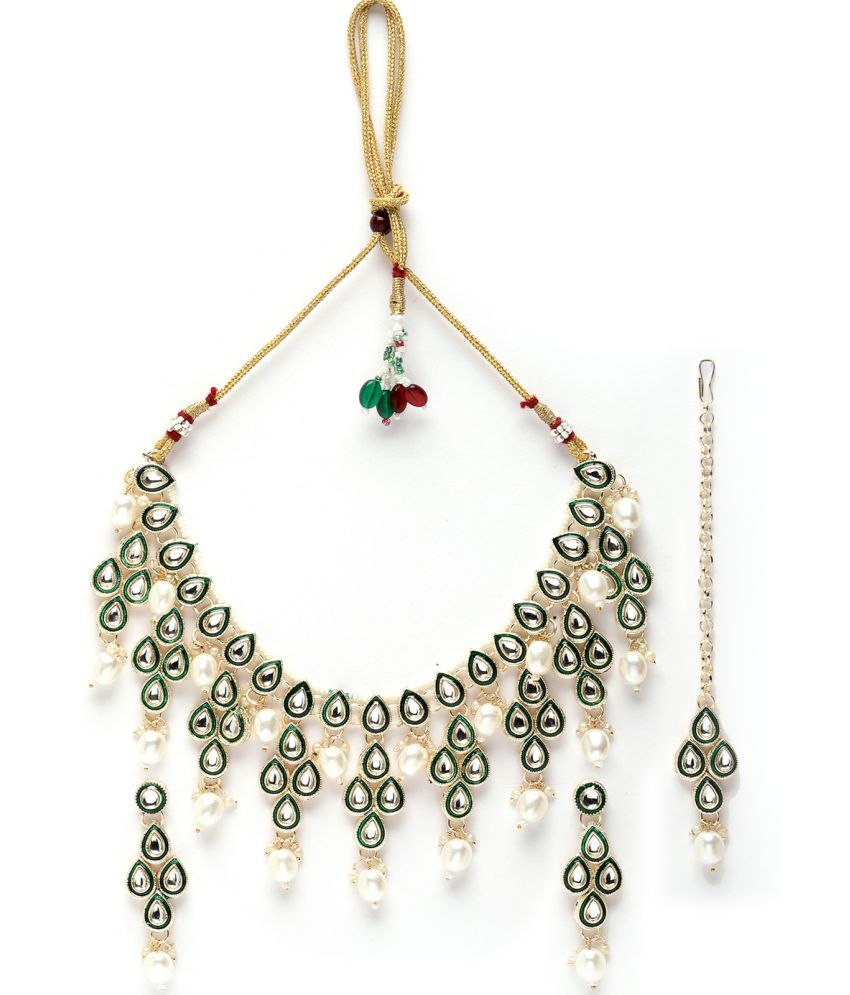     			Sukkhi - Green Alloy Necklace Set ( Pack of 1 )