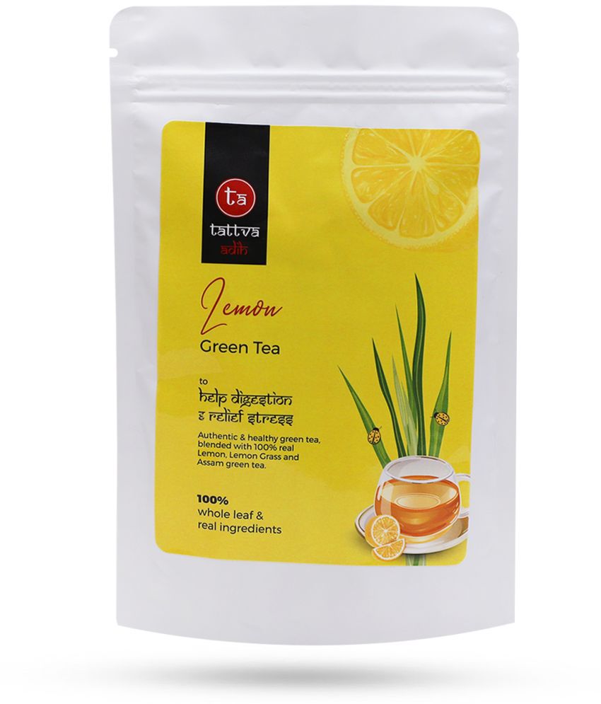     			Tattva Adih Lemon Green Tea With No artificial flavors, Boosts metabolism, Loose leaves Pouch 100g