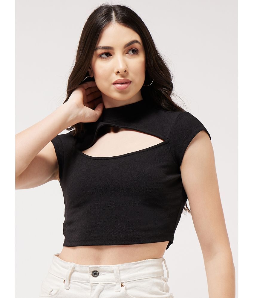     			Zima Leto - Black Polyester Women's Crop Top ( Pack of 1 )