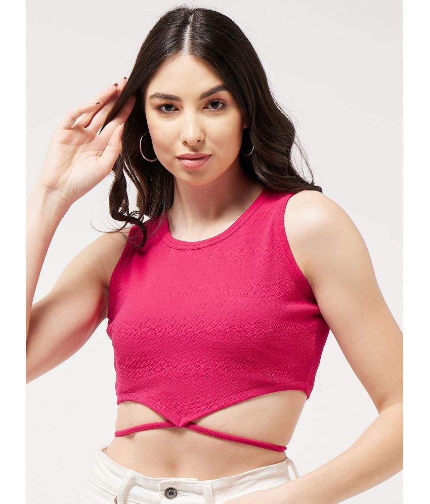     			Zima Leto - Pink Polyester Women's Crop Top ( Pack of 1 )