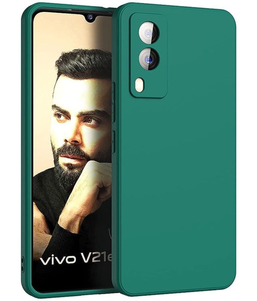     			Case Vault Covers - Silicon Soft cases Compatible For Silicon Vivo V21e 5G ( Pack of 1 )