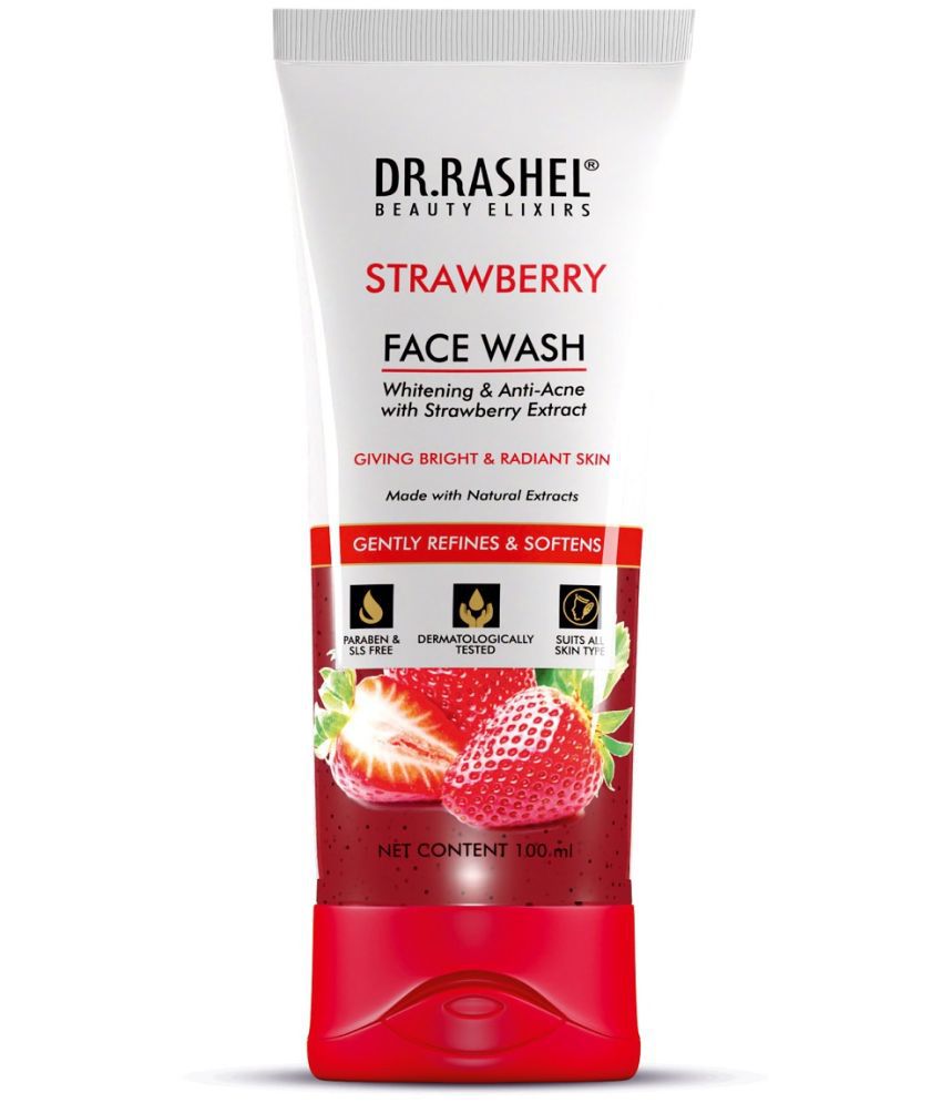     			DR.RASHEL Starwberry Face Wash Hydrating Dirt & Oil Remover For Brightening Skin (100ml).