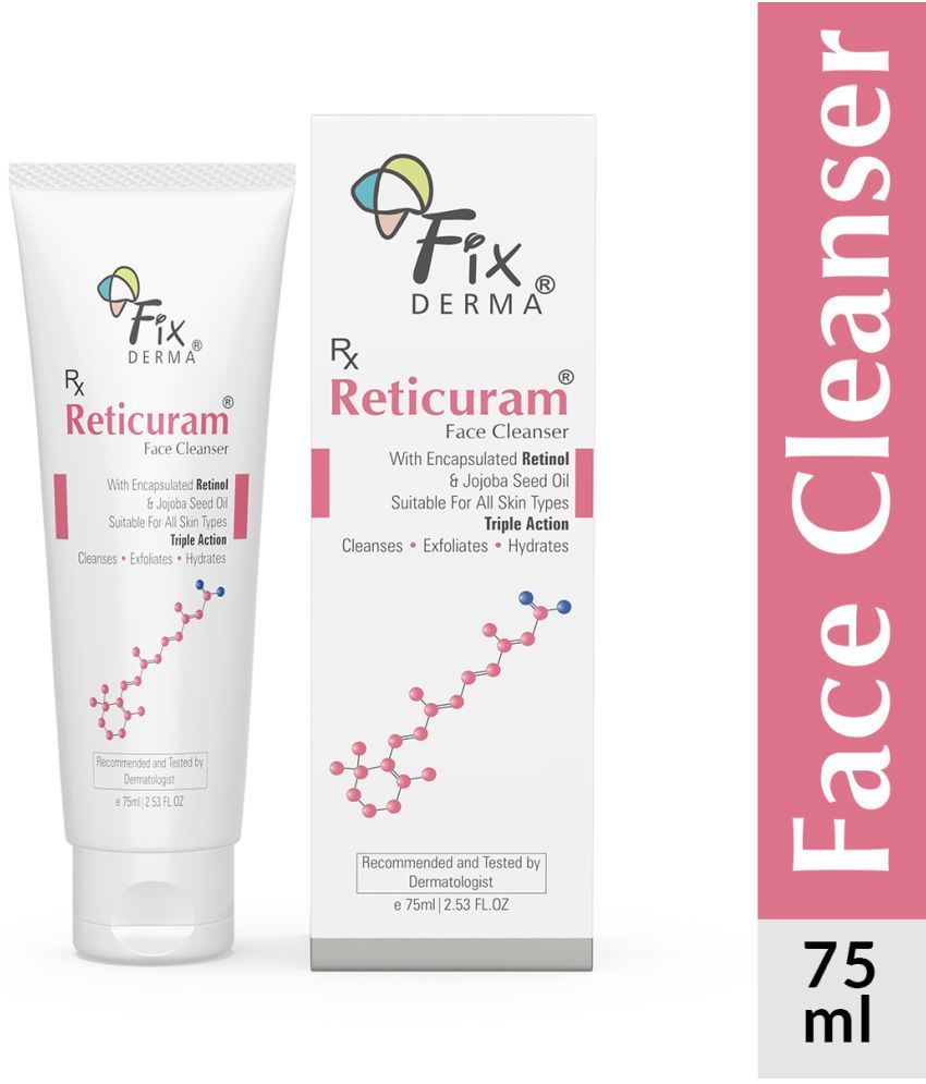     			Fixderma 0.5% Retinol Reticuram Face Cleanser with Jojoba Oil For All Skin Types, 75ml