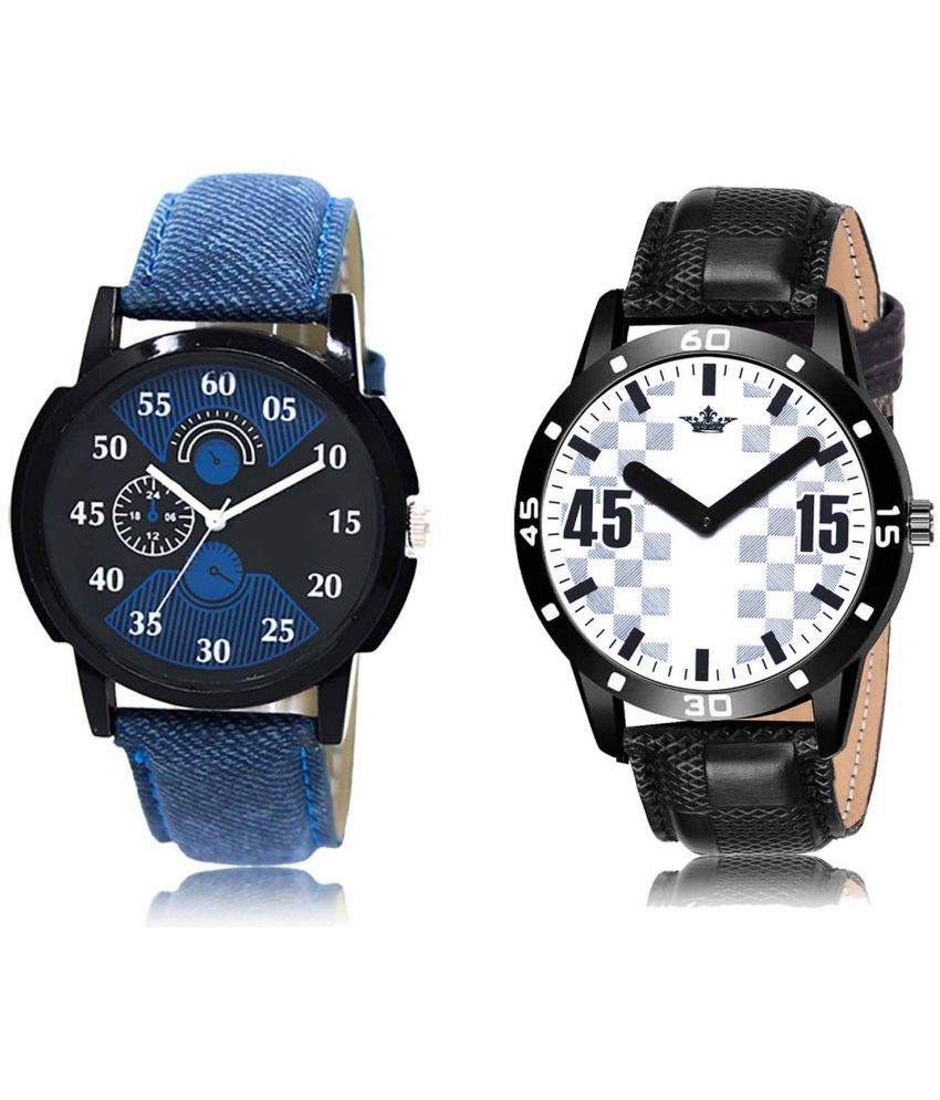     			Lorem - Analog Watch Watches Combo For Men and Boys ( Pack of 2 )