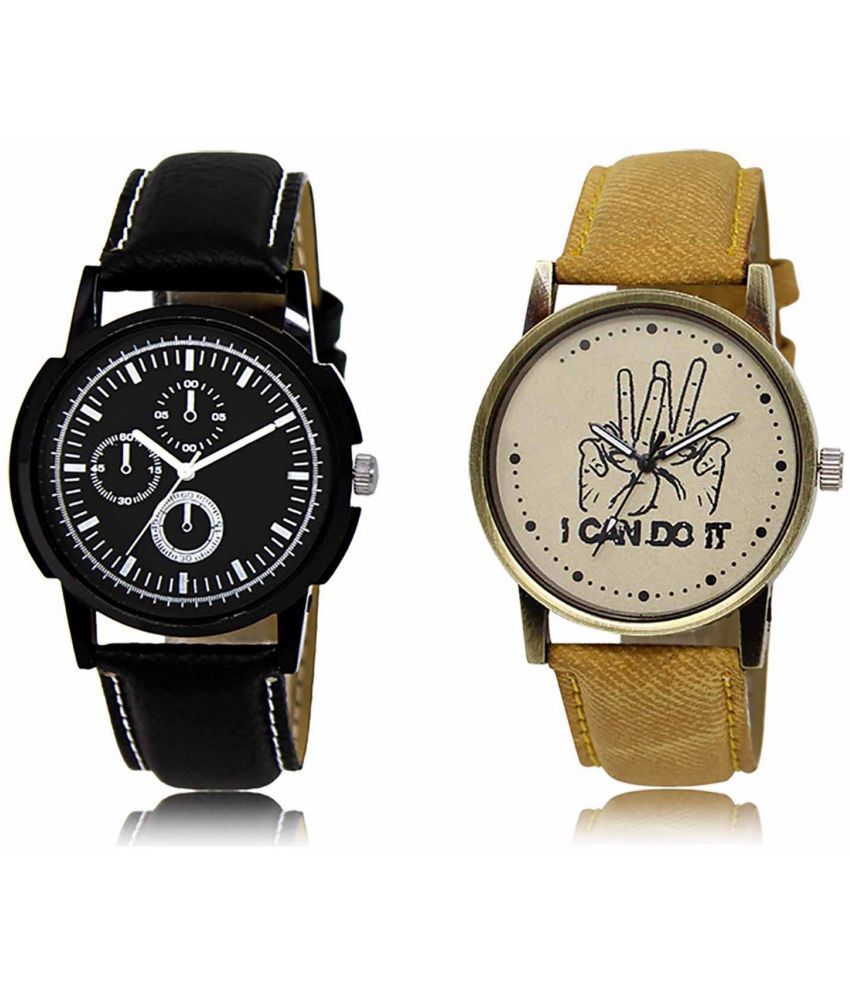     			Lorem - Analog Watch Watches Combo For Men and Boys ( Pack of 2 )