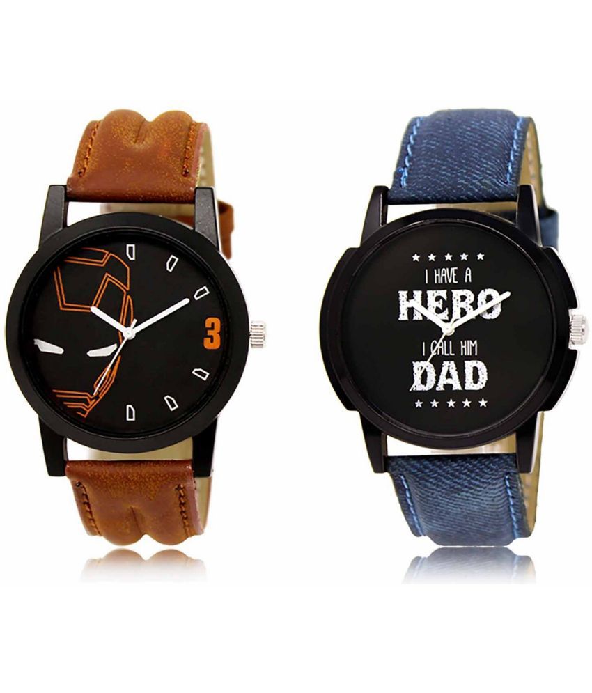     			Lorem - Analog Watch Watches Combo For Men and Boys ( Pack of 2 )