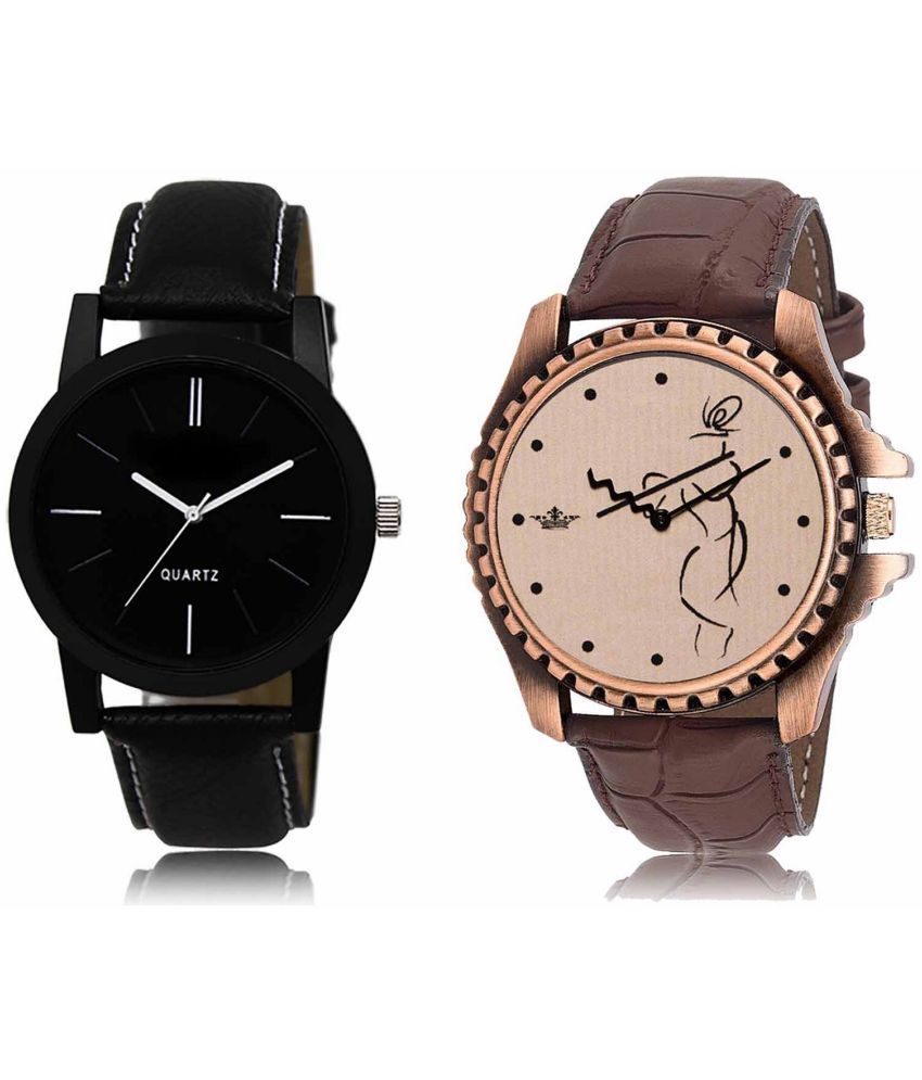     			Lorem - Analog Watch Watches Combo For Men and Boys ( Pack of 2 )