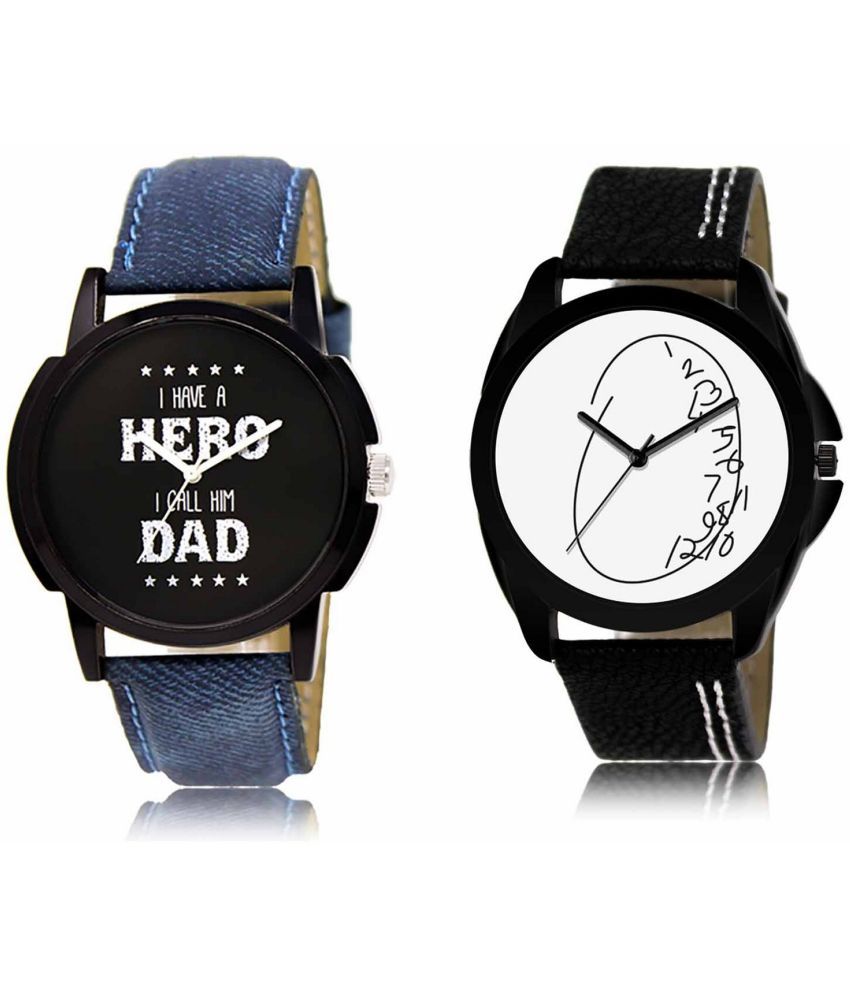     			Lorem - Analog Watch Watches Combo For Men and Boys ( Pack of 2 )