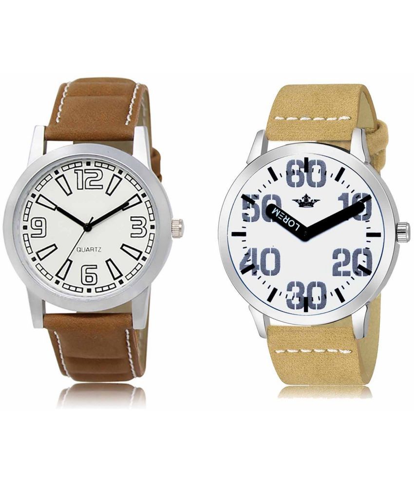     			Lorem - Analog Watch Watches Combo For Men and Boys ( Pack of 2 )