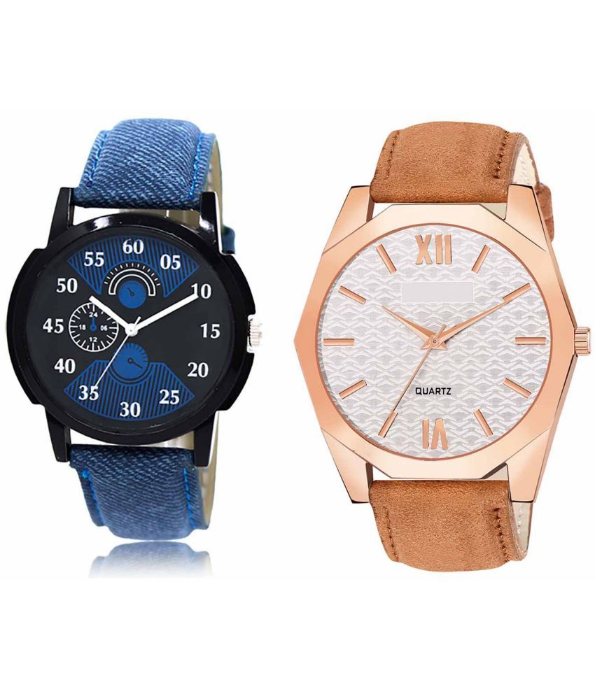     			Lorem - Analog Watch Watches Combo For Men and Boys ( Pack of 2 )