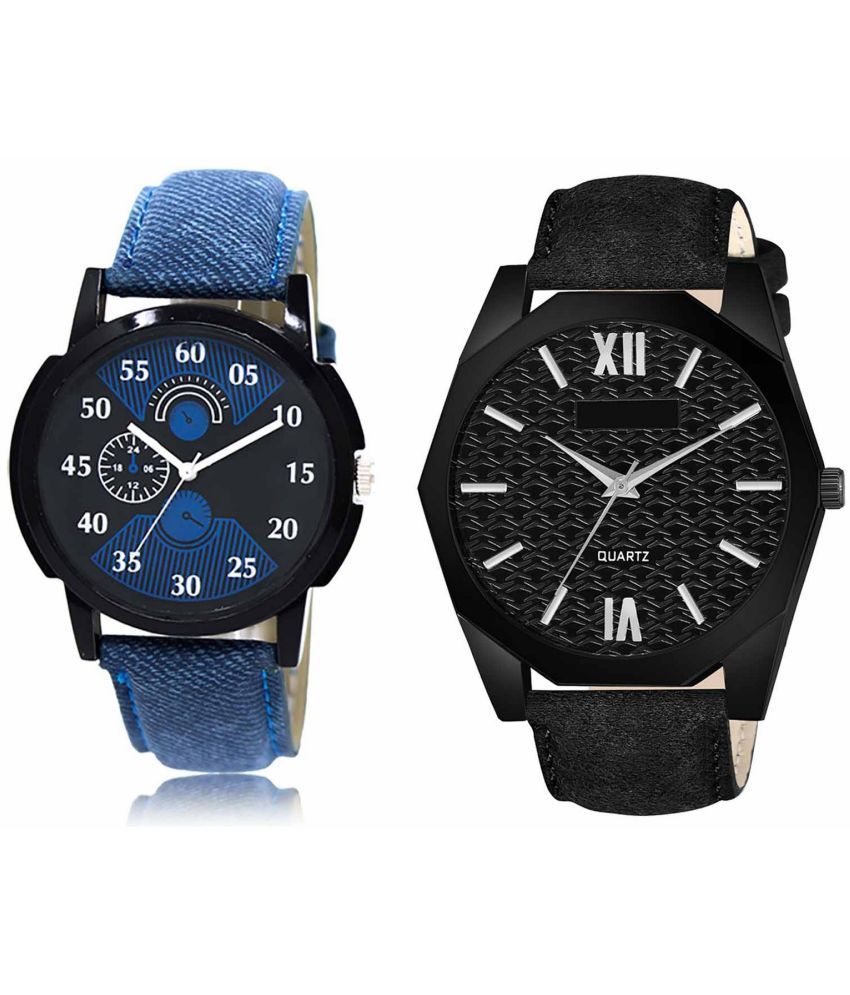     			Lorem - Analog Watch Watches Combo For Men and Boys ( Pack of 2 )