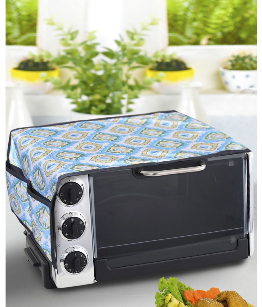     			Aazeem Single Polyester Navy Microwave Oven Cover - 20-22L