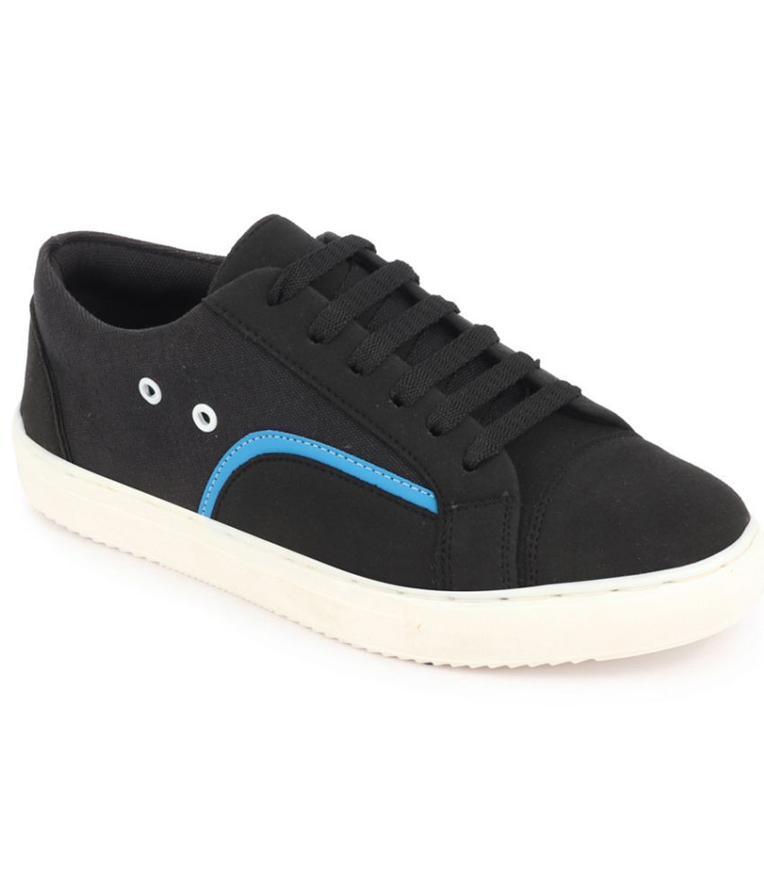     			Fausto Lace Up Sneakers Shoes Black Men's Sneakers