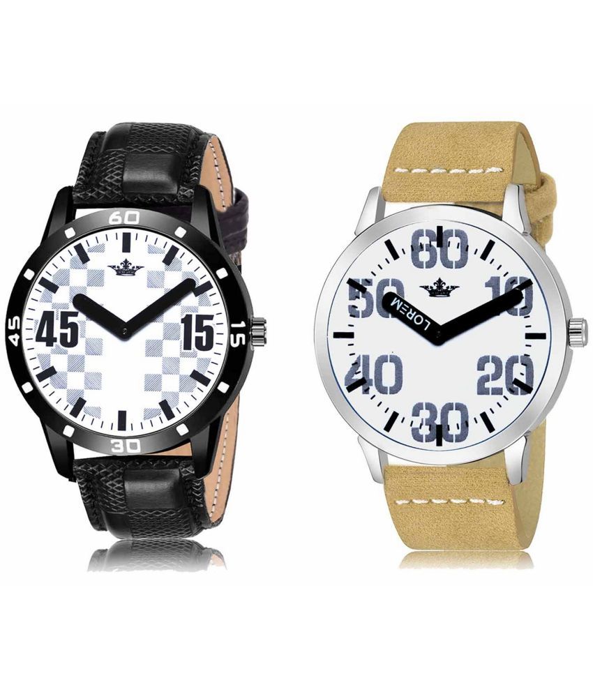     			Lorem - Analog Watch Watches Combo For Men and Boys ( Pack of 2 )