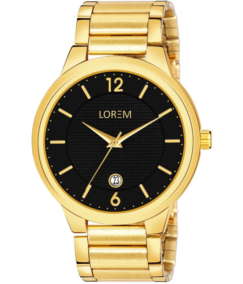     			Lorem - Gold Stainless Steel Analog Men's Watch