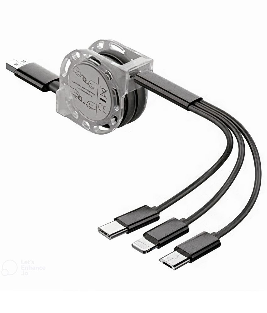     			Tecsox - Black 2.4 A Multi Pin Cable 1 Meter
