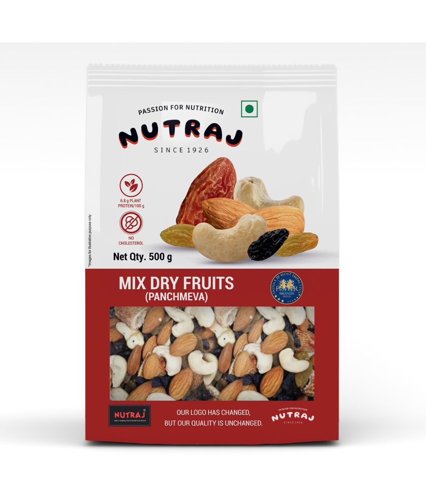     			Nutraj Classic Mix Dry Fruits Panchmeva 500g |  Nutritious Blend of Dry Dates, Black Raisins, Raisins, Cashew Nuts & California Almonds | Trail Mix Healthy Snacks