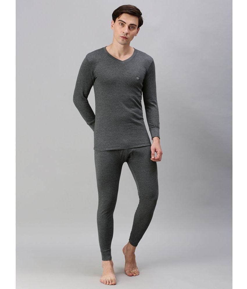     			ONN - Black Cotton Men's Thermal Sets ( Pack of 2 )