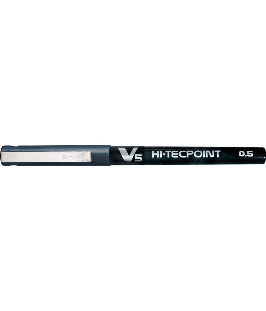     			Pilot Hi-Tecpoint V5 Liquid Ink, 0.5mm extra fine tip, Roller Ball Pen with smooth skip-free writing (Black, Pack of 12) - Pack of 12