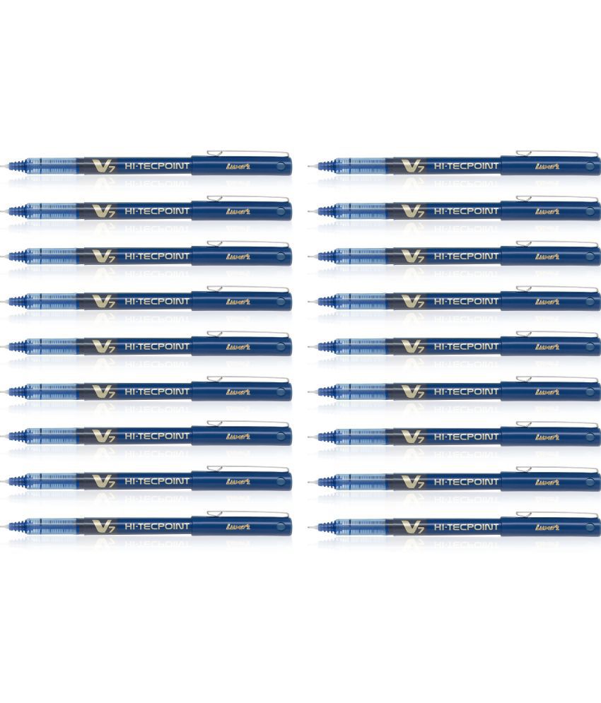     			Pilot Hi-Tecpoint V7 Roller Ball Pen (Blue) Pack of 18