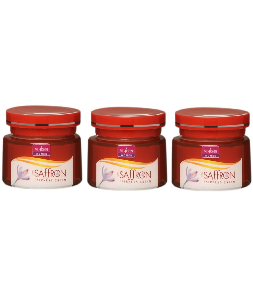     			VIJOHN Saffron Advance Skin Fairness Cream Enriched With Vitamin E for Women 50g Pack of 3