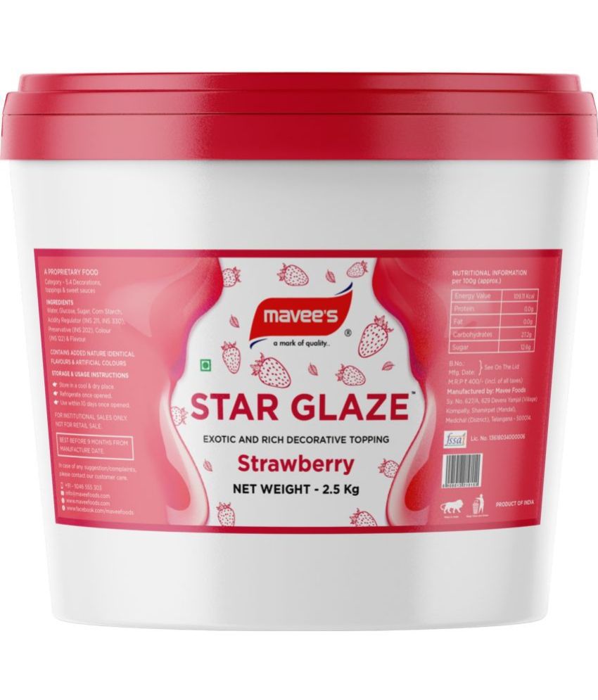     			mavee's Ice Glaze - Strawberry 2.5 kg