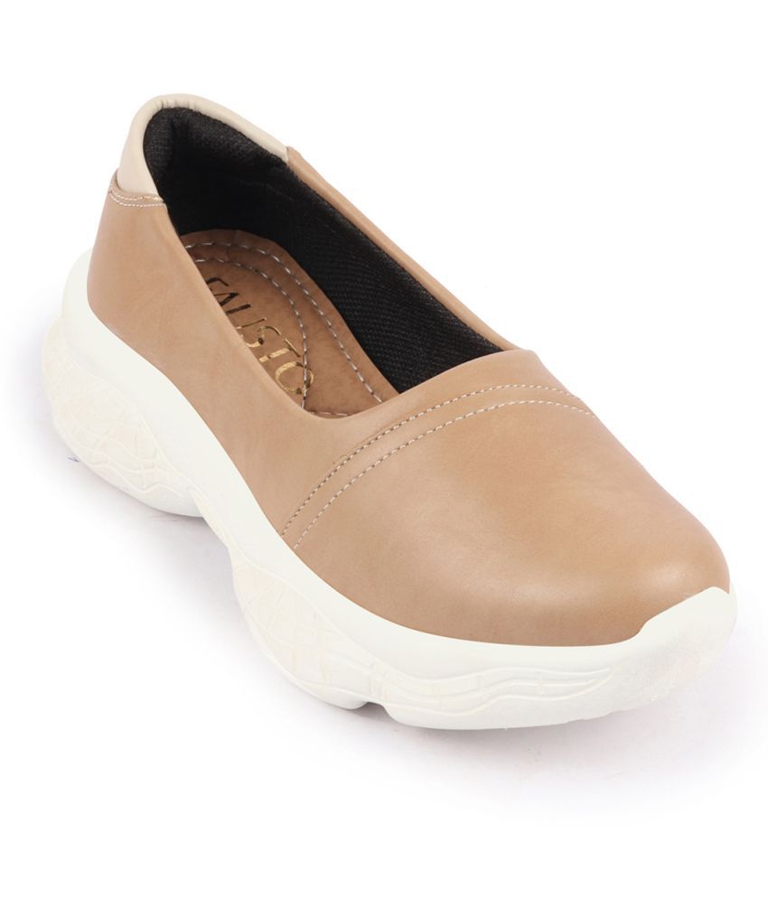     			Fausto - Beige Women's Slip On