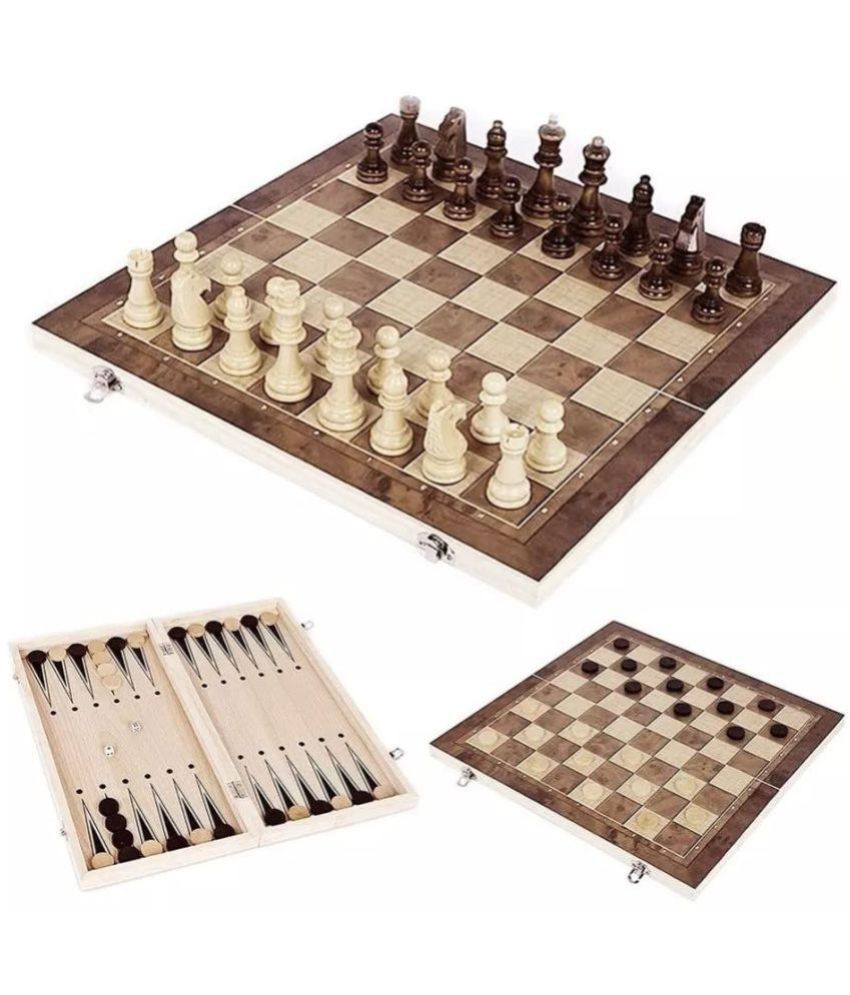     			Game of Life Sports 11"X11" Foldable Wooden Chess Board Set| Storage for Chess Coins | Indoor & Outdoor Game | for Kids , Adults and Beginners for Chess Game | Brain Game