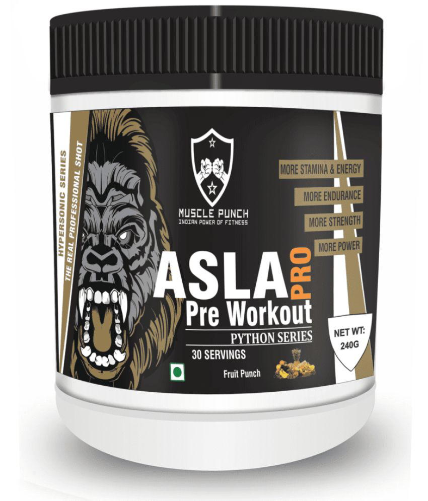     			Muscle Punch Asla Pro Pre Workout Fruit Punch 240 G 240 gm