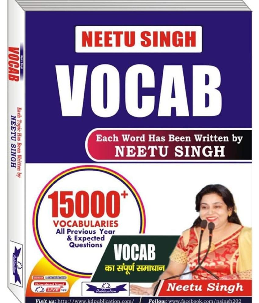     			Neetu Singh Vocab 15000 Vocabularies by Neetu Singh In English 202324 Paperback  1 January 2023