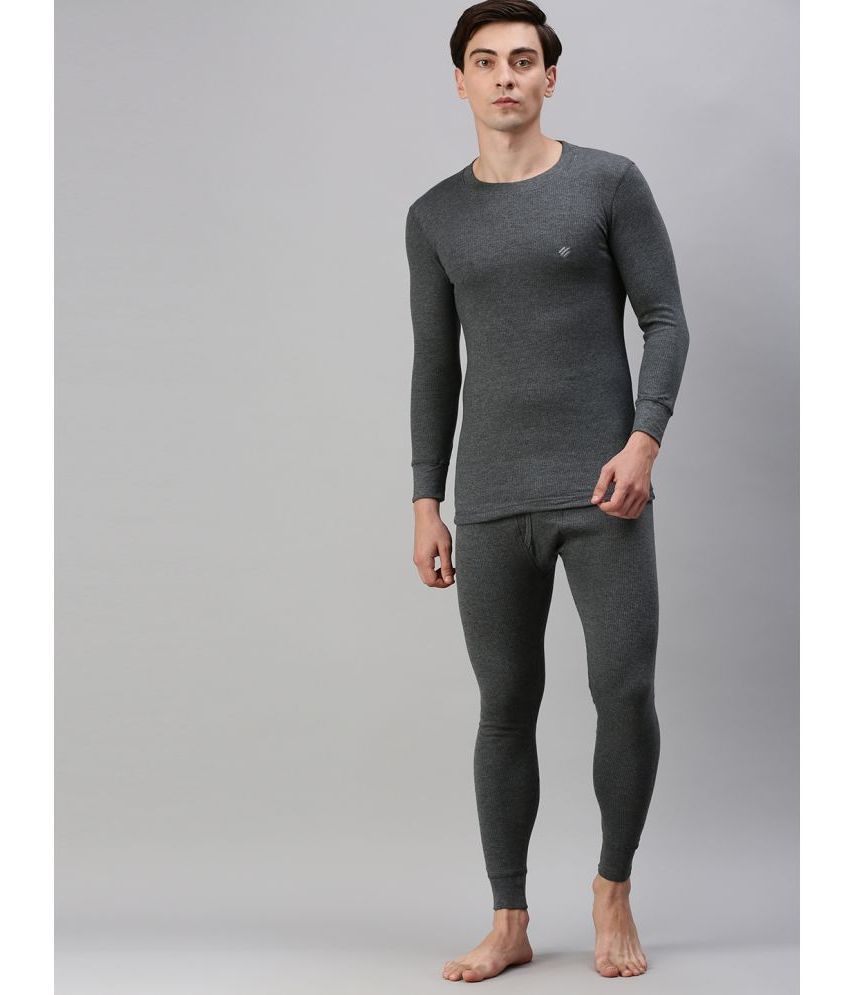     			ONN Cotton Men's Thermal Sets ( Black )